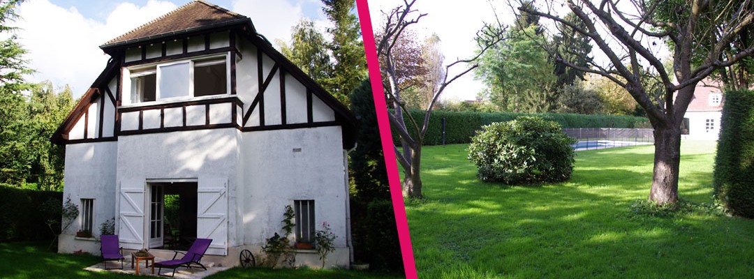 Maison d'hôtes Feucherolles - Photos de la maisonnette et de la piscine